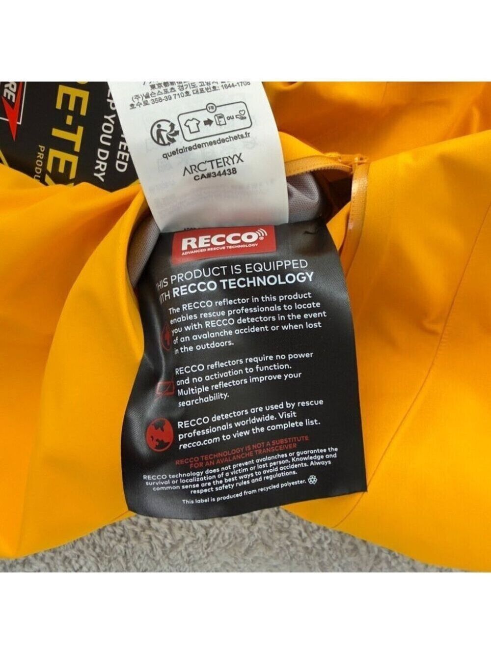 Arc'teryx NWT Women's Size 0 Rush Gore-tex Bib Pants Yellow Gorpcore 5898 Model - Picture 14 of 16